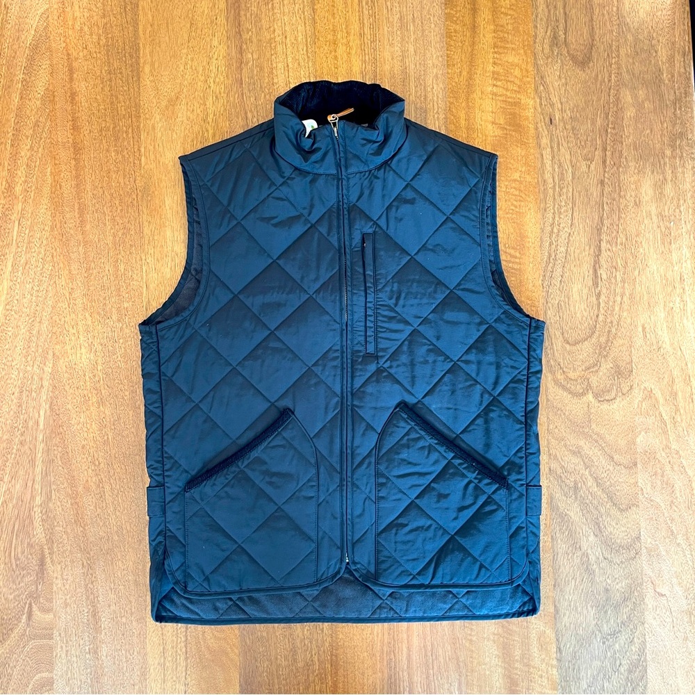 Quilted Vest, Men’s Sm, J.Crew, Blue